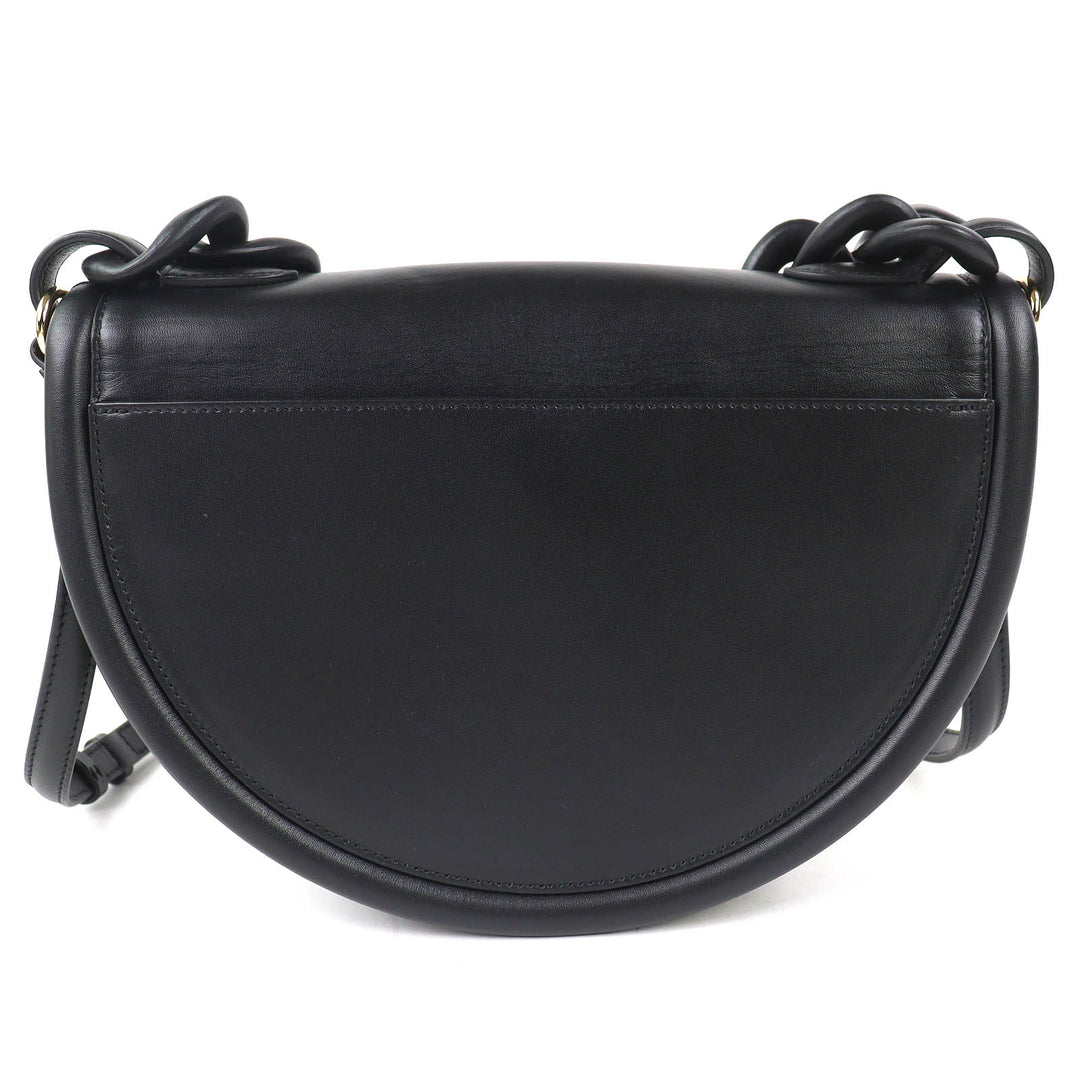 Great Salvatore Ferragamo Shoulder Bag AURA Gancini 2WAY Leather Handbag 212748