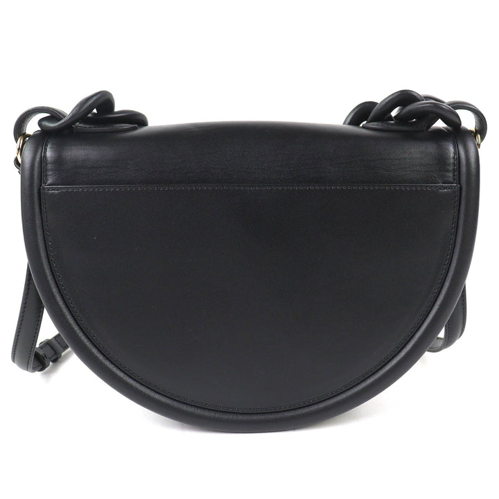 Great Salvatore Ferragamo Shoulder Bag AURA Gancini 2WAY Leather Handbag 212748