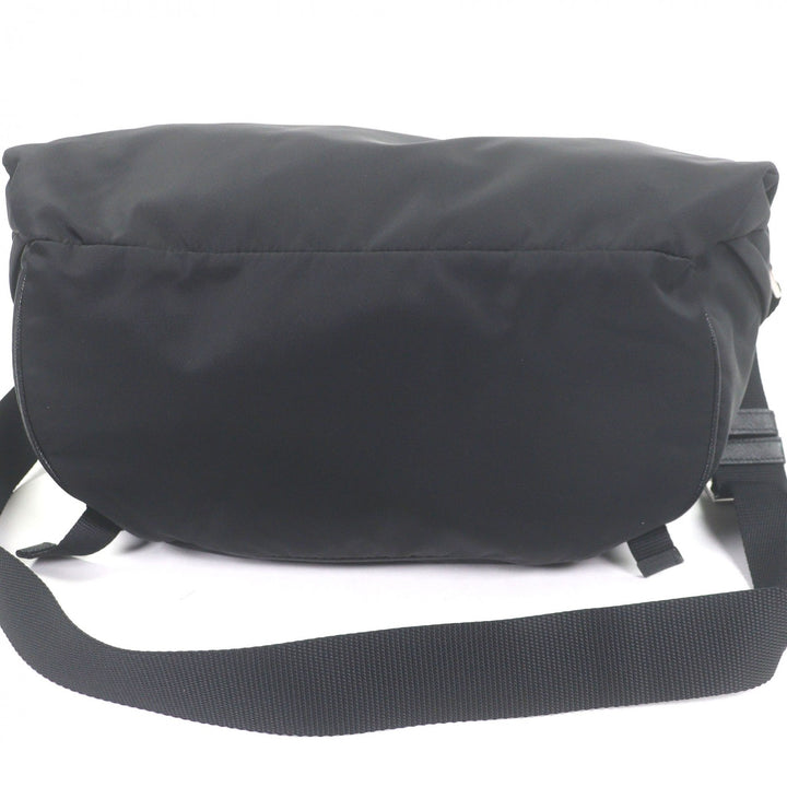 Very Good PRADA Shoulder Bag Re-Nylon triangle logo black