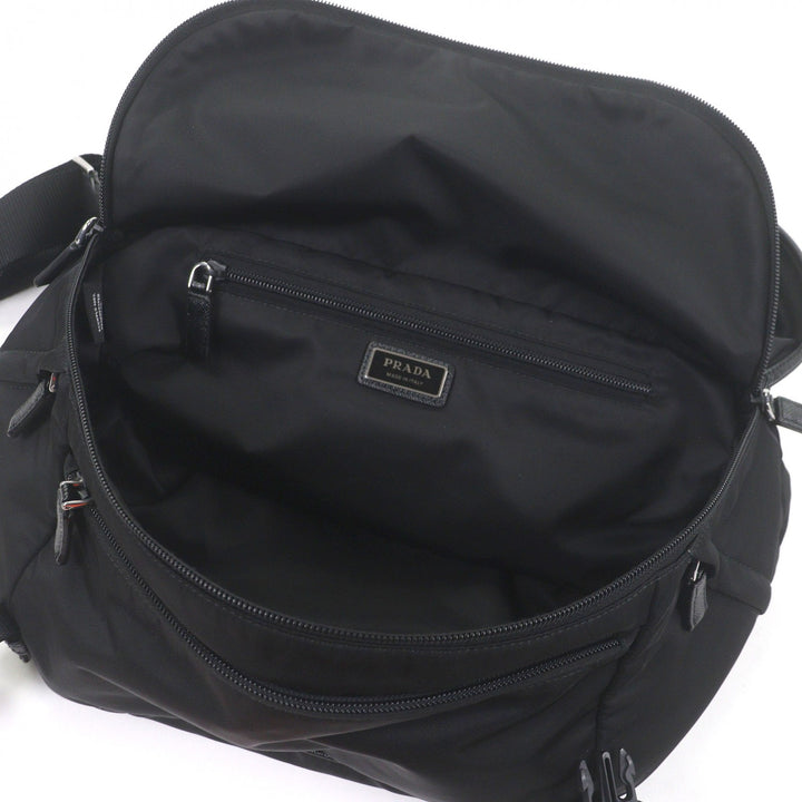 Very Good PRADA Shoulder Bag Re-Nylon triangle logo black