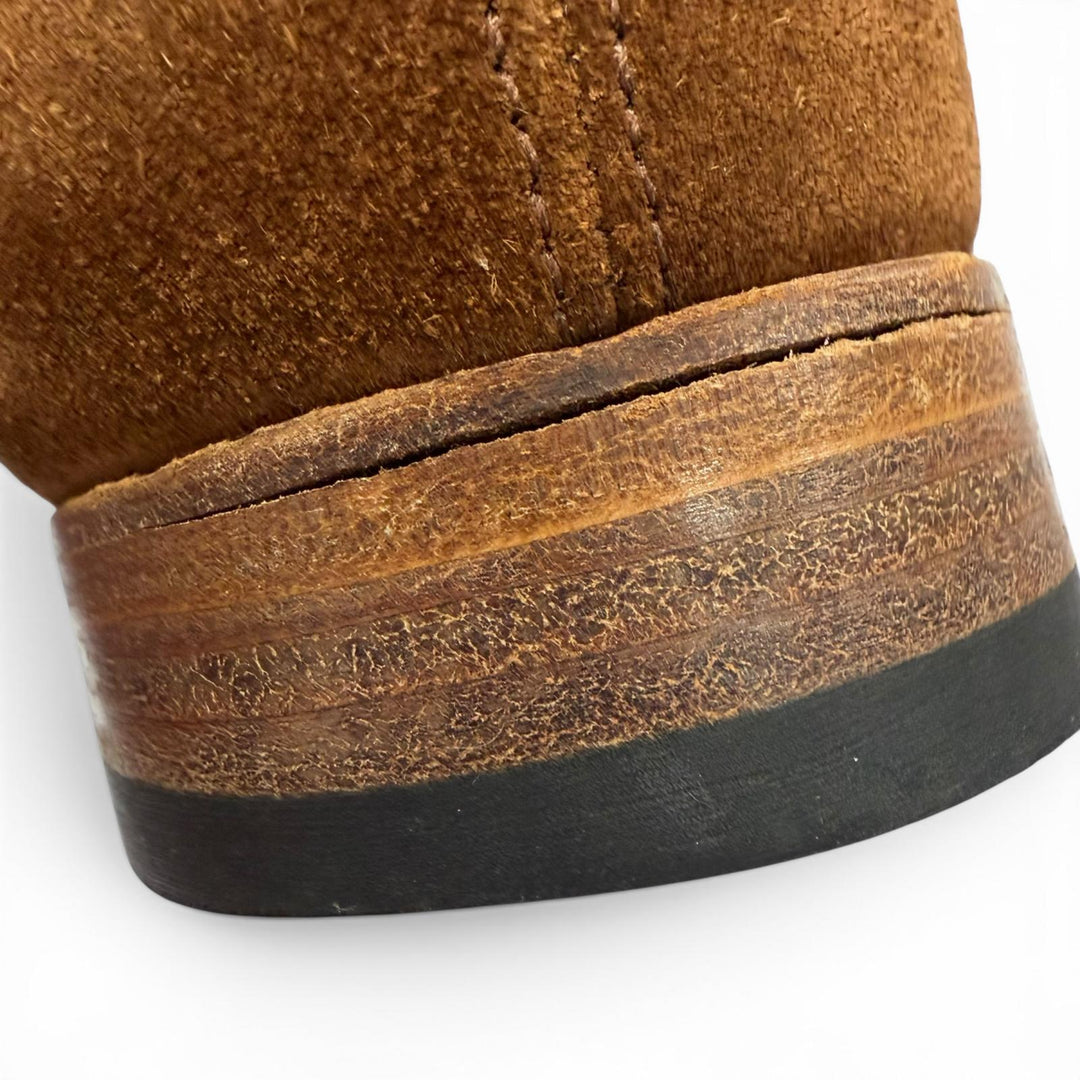 Very Good John Lobb Leather shoes drift Brown Suede leather mens
