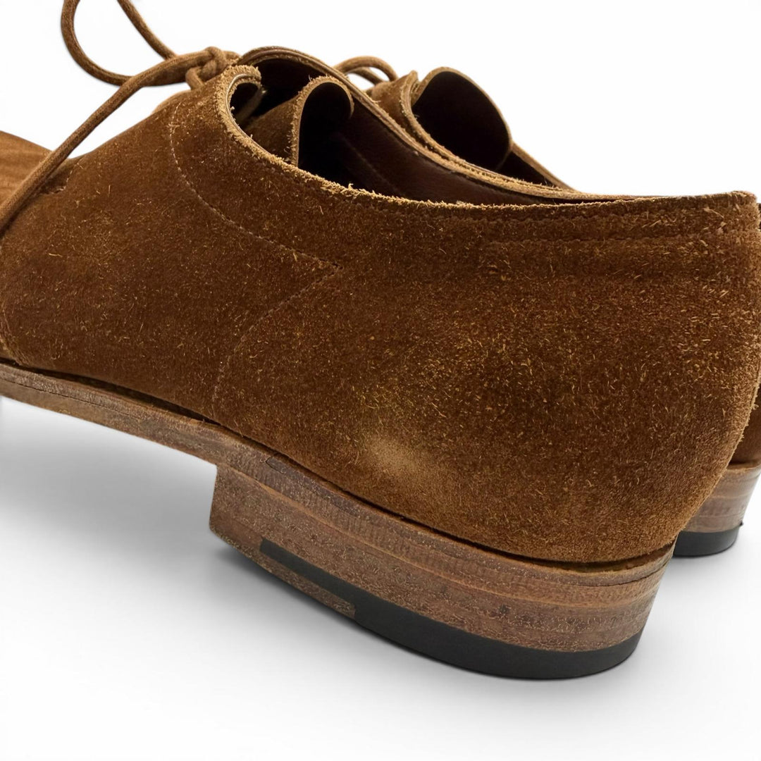 Very Good John Lobb Leather shoes drift Brown Suede leather mens