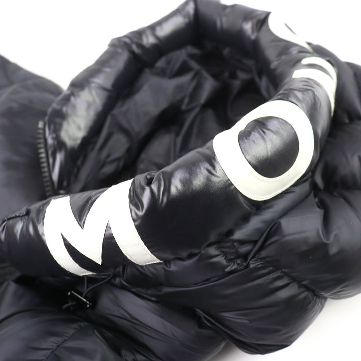 Excellent MONCLER Down jacket SALZMAN logo lettering, hood, double zipper 3