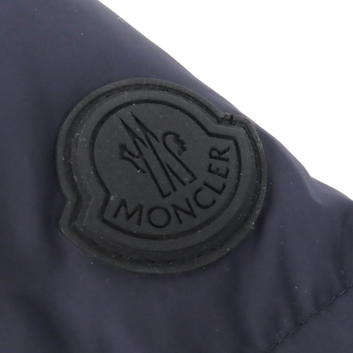 Great MONCLER Down jacket MONTCLA Moncla Logo embroidered hooded jacket Navy 1