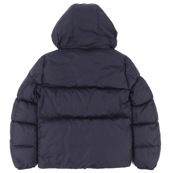Great MONCLER Down jacket MONTCLA Moncla Logo embroidered hooded jacket Navy 1