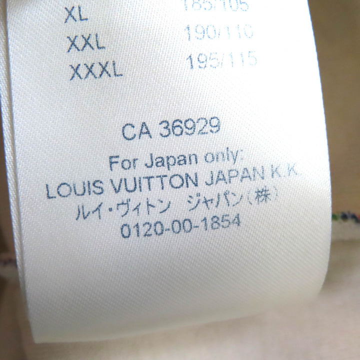 Excellent LOUIS VUITTON hoodie Pastel monogram all-over print velvet pullover S