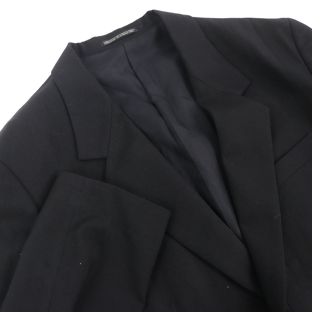 Excellent Yohji Yamamoto POUR HOMME Embroidered jacket single black 2 HX-J46-130