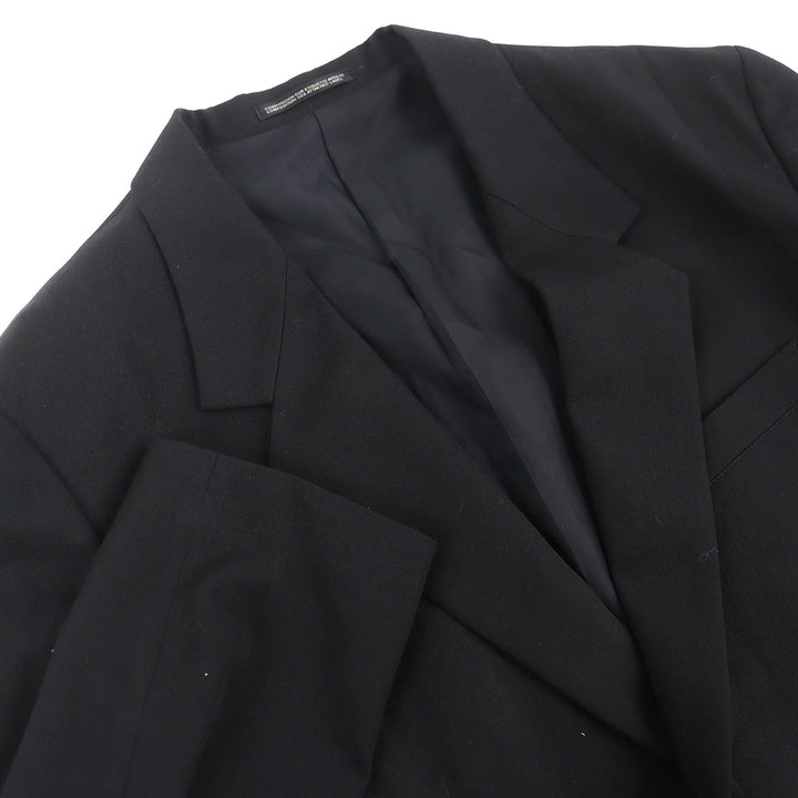 Excellent Yohji Yamamoto POUR HOMME Embroidered jacket single black 2 HX-J46-130