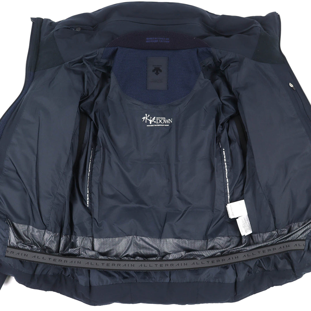 Great DESCENTE ALLTERRAIN MIZUSAWA DOWN Down jacket MOUNTAINEER Navy M DAWOGK40U