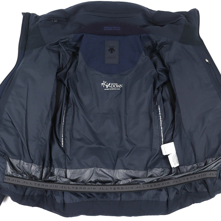 Great DESCENTE ALLTERRAIN MIZUSAWA DOWN Down jacket MOUNTAINEER Navy M DAWOGK40U