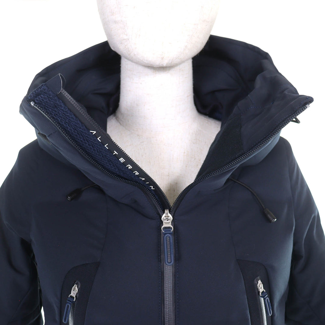 Great DESCENTE ALLTERRAIN MIZUSAWA DOWN Down jacket MOUNTAINEER Navy M DAWOGK40U