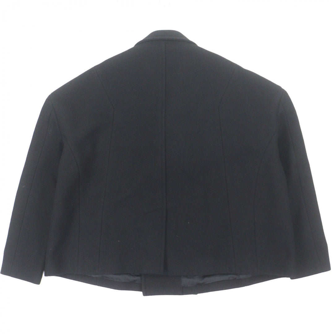 Excellent VALENTINO coat black wool mens 44 1V3CJF068HY