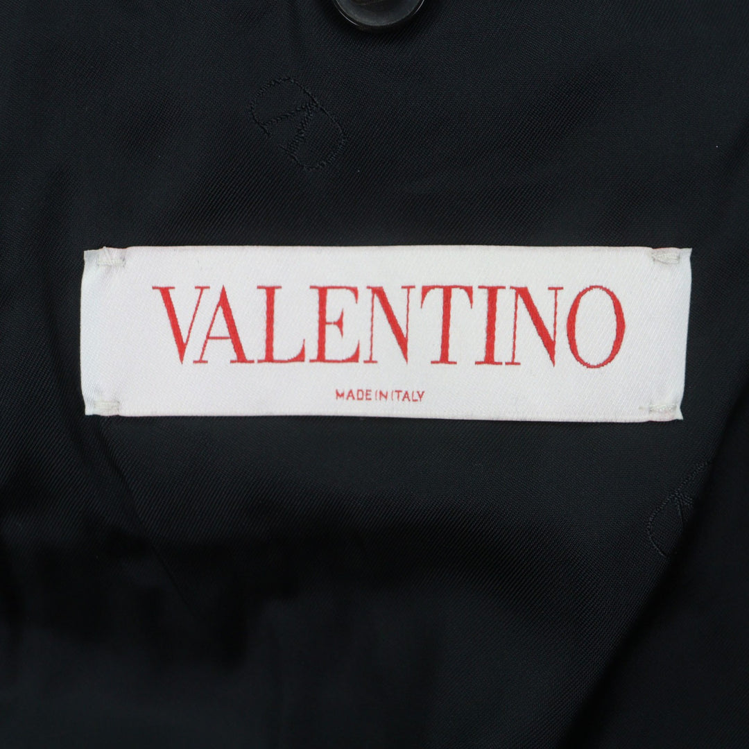 Excellent VALENTINO coat black wool mens 44 1V3CJF068HY