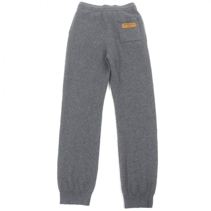 Excellent LOUIS VUITTON Pants LV logo embossed inside-out knit gray