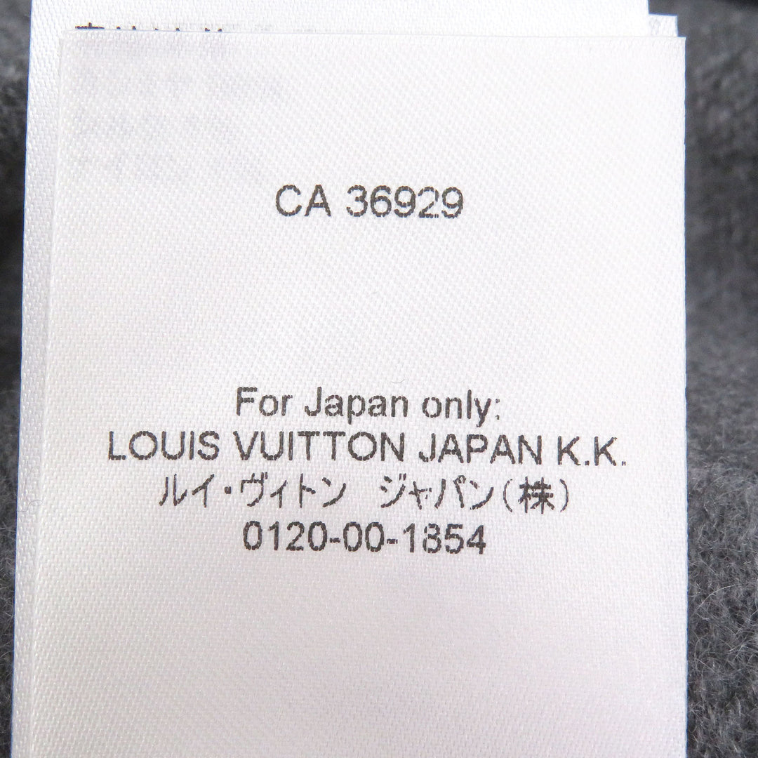 Excellent LOUIS VUITTON Pants LV logo embossed inside-out knit gray