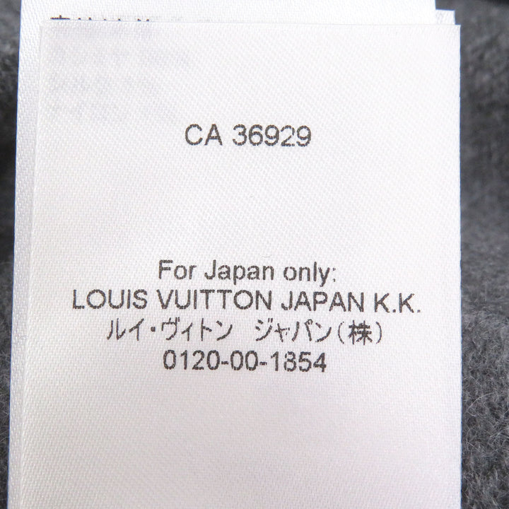 Excellent LOUIS VUITTON Pants LV logo embossed inside-out knit gray
