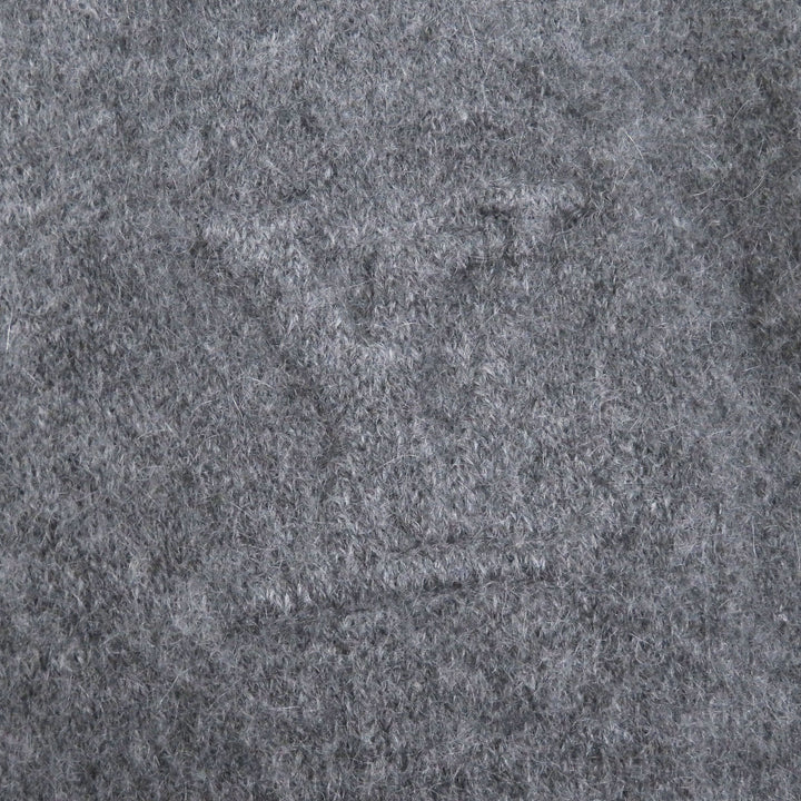 Excellent LOUIS VUITTON Pants LV logo embossed inside-out knit gray