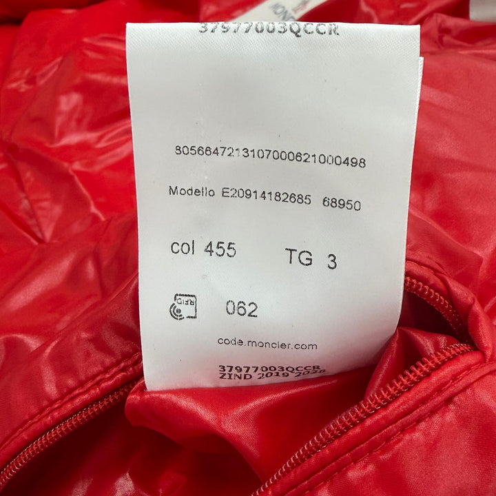 Great MONCLER Down jacket BRUEL Red Nylon mens 3 E20914182685