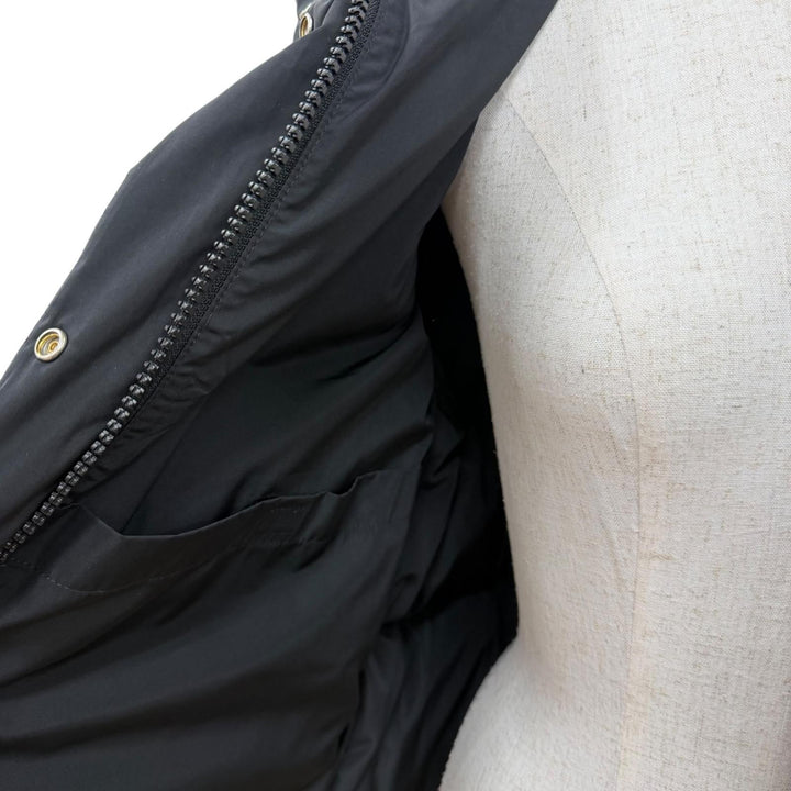 Great MAISON KITSUNE jacket CROPPED PUFFER IN NYLON WITH BOLD FOX HEAD PATCH S