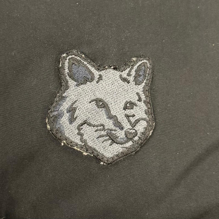 Great MAISON KITSUNE jacket CROPPED PUFFER IN NYLON WITH BOLD FOX HEAD PATCH S