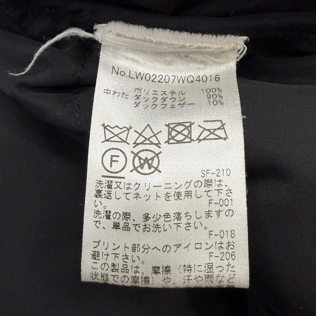 Great MAISON KITSUNE jacket CROPPED PUFFER IN NYLON WITH BOLD FOX HEAD PATCH S