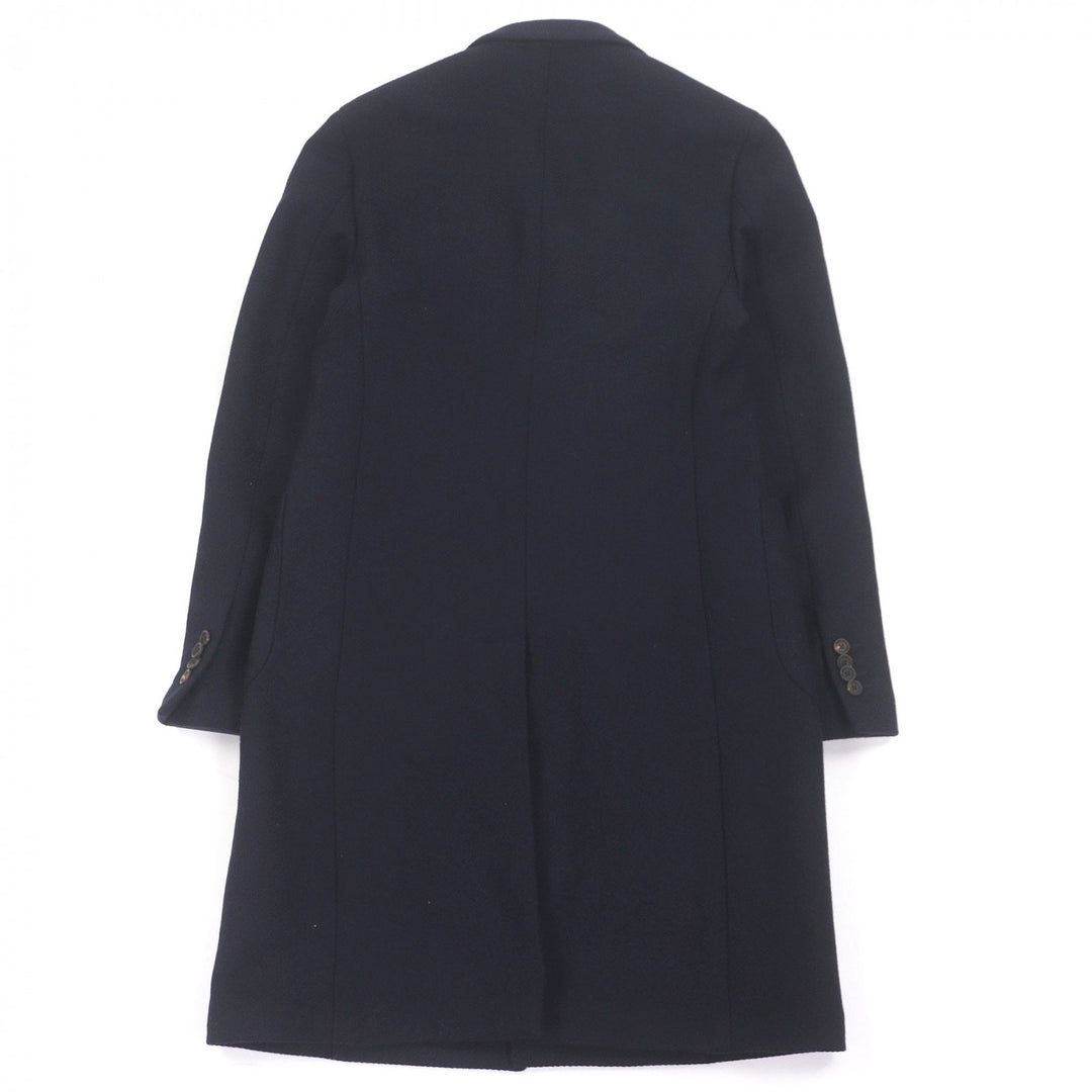 Pristine LARDINI Chester coat Boutonniere Navy wool mens 48 IL23678A