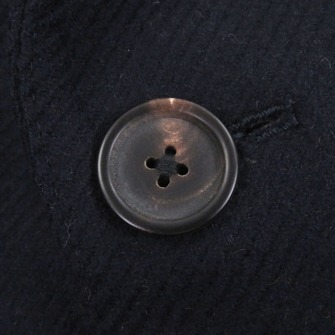 Pristine LARDINI Chester coat Boutonniere Navy wool mens 48 IL23678A