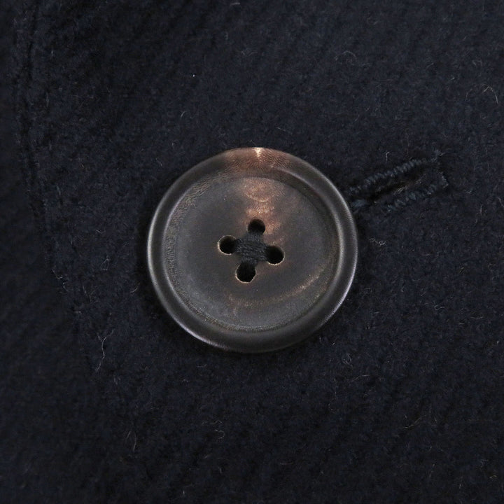 Pristine LARDINI Chester coat Boutonniere Navy wool mens 48 IL23678A