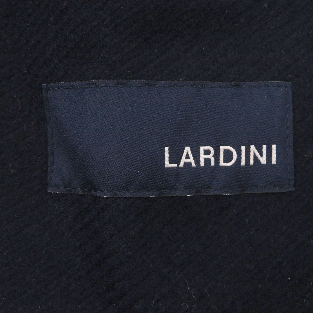Pristine LARDINI Chester coat Boutonniere Navy wool mens 48 IL23678A