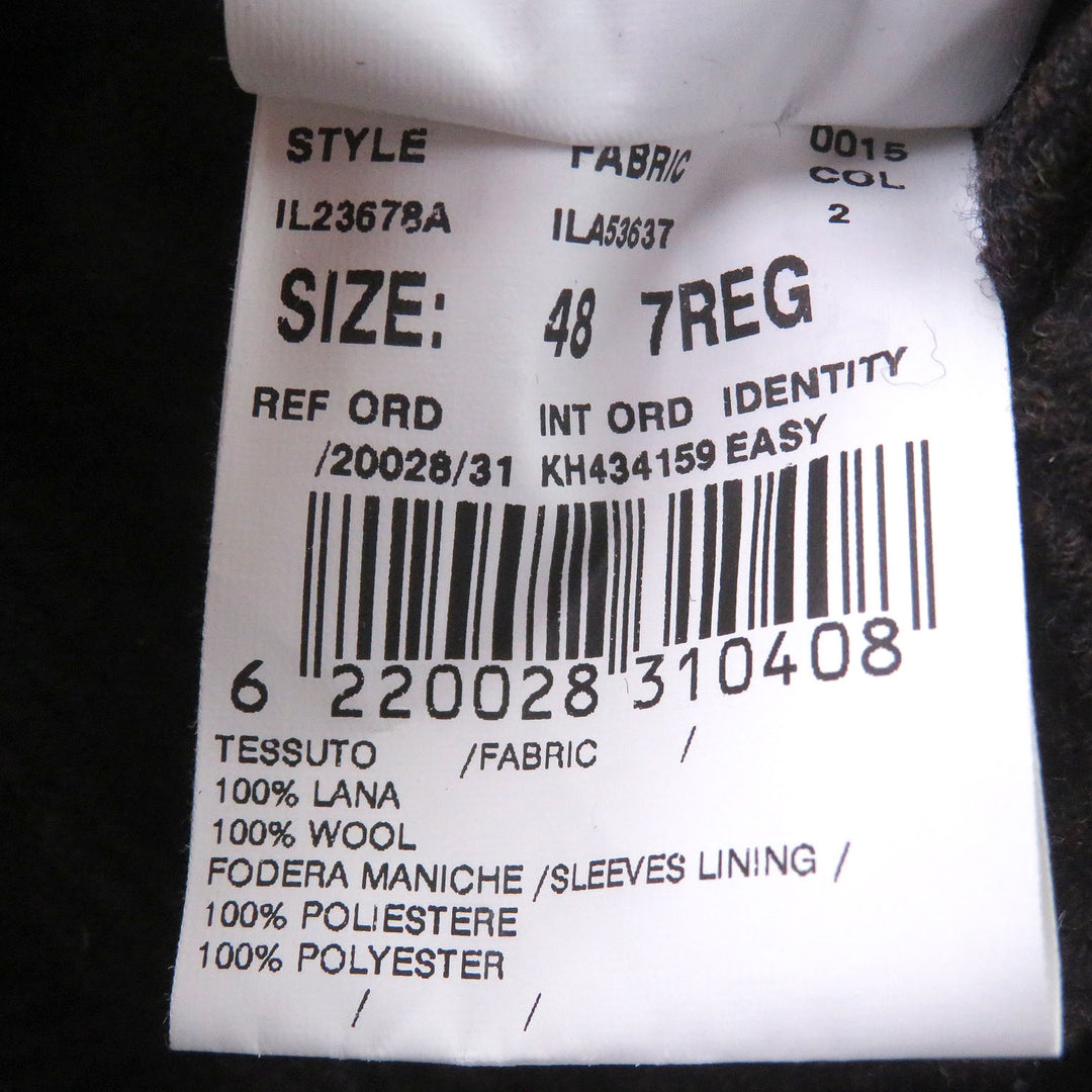 Pristine LARDINI Chester coat Boutonniere Navy wool mens 48 IL23678A