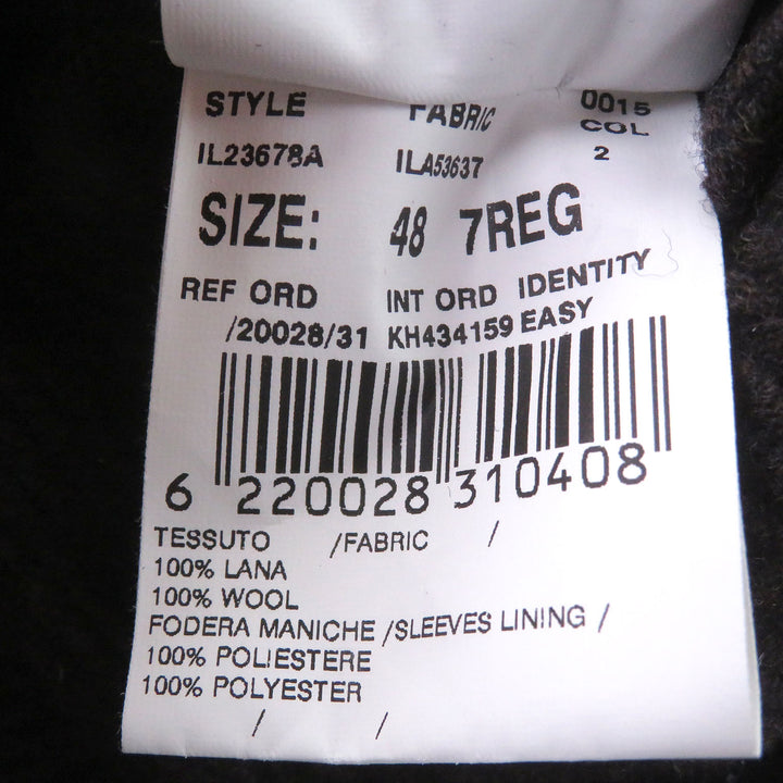Pristine LARDINI Chester coat Boutonniere Navy wool mens 48 IL23678A