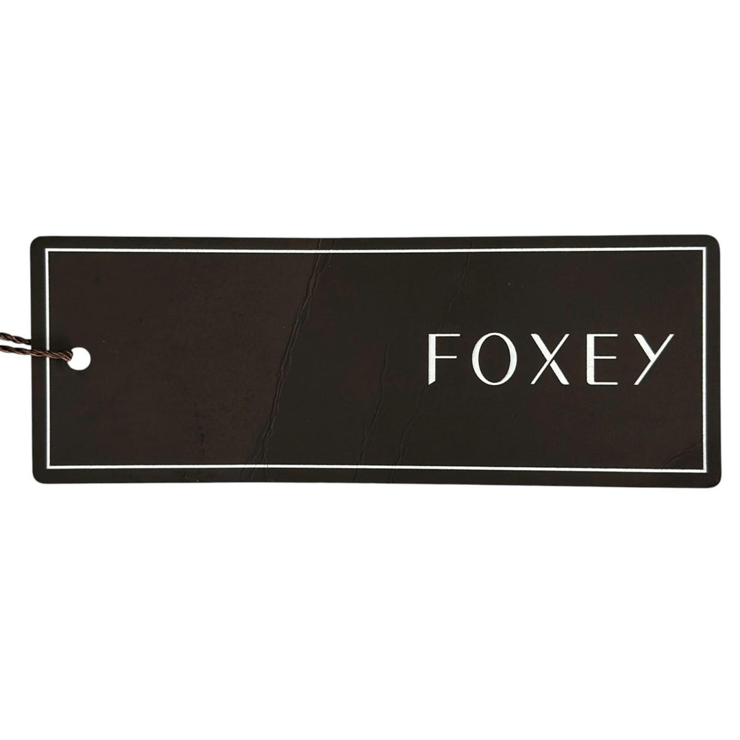 Pristine FOXEY one piece Jacquard woven floral sleeveless top black 38 33069