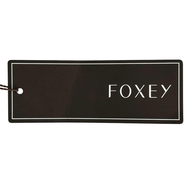 Pristine FOXEY one piece Jacquard woven floral sleeveless top black 38 33069