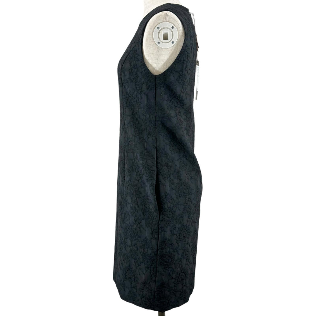 Pristine FOXEY one piece Jacquard woven floral sleeveless top black 38 33069