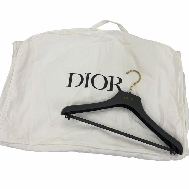Excellent Christian Dior one piece CD logo faux pearl button belt included 44
