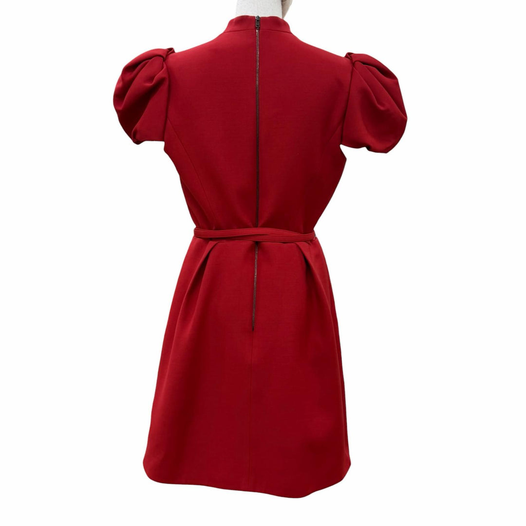 Excellent Christian Dior one piece CD logo faux pearl button belt included 44