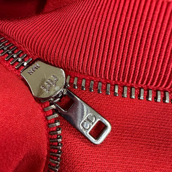 Excellent Christian Dior one piece CD logo faux pearl button belt included 44