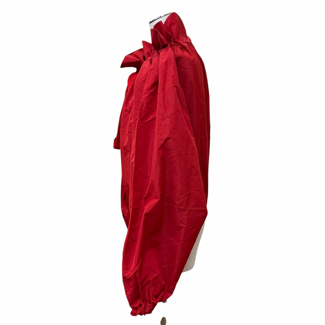 Excellent PATOU blouse Drawstring puff sleeve top Red polyester 34 TO0170011308R