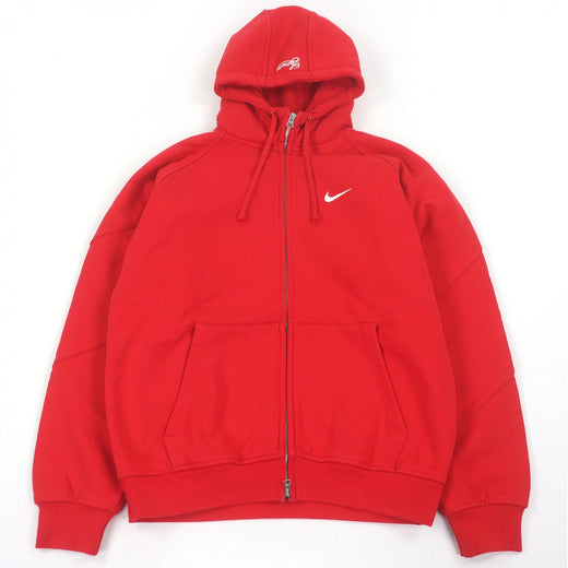 Excellent Supreme NIKE hoodie Zip Up Hooded Sweatshirt Swoosh logo