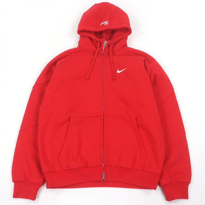 Excellent Supreme NIKE hoodie Zip Up Hooded Sweatshirt Swoosh logo