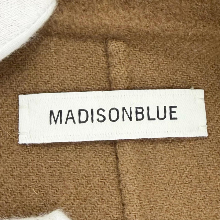 Excellent MADISONBLUE PEARL CHESTER COAT Pearl Button Long Double Brown
