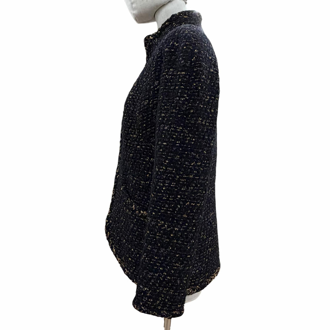 Excellent CHANEL Jacket black wool Women 38 P61813V47066