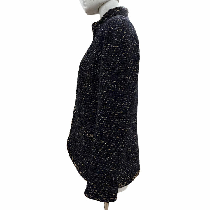Excellent CHANEL Jacket black wool Women 38 P61813V47066