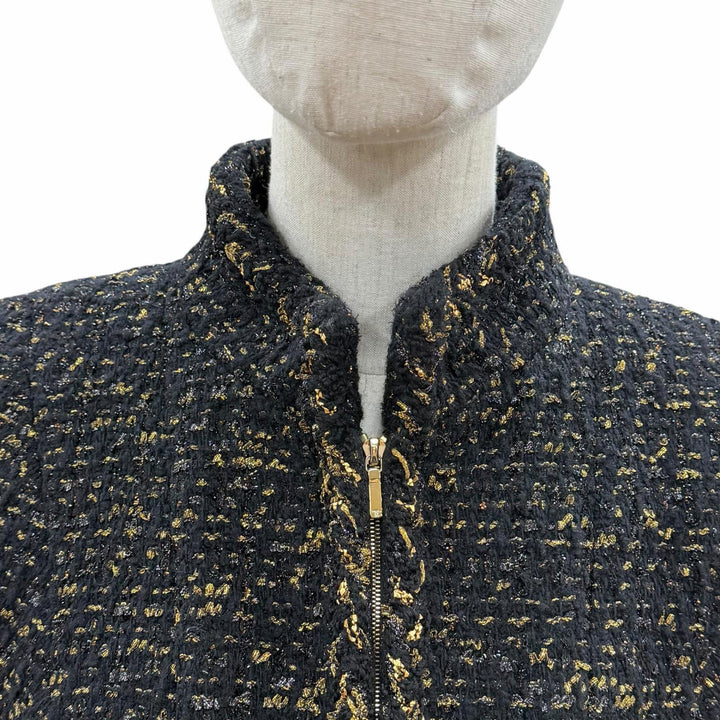 Excellent CHANEL Jacket black wool Women 38 P61813V47066