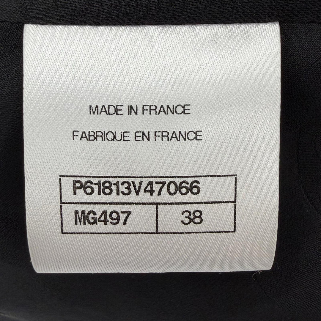 Excellent CHANEL Jacket black wool Women 38 P61813V47066
