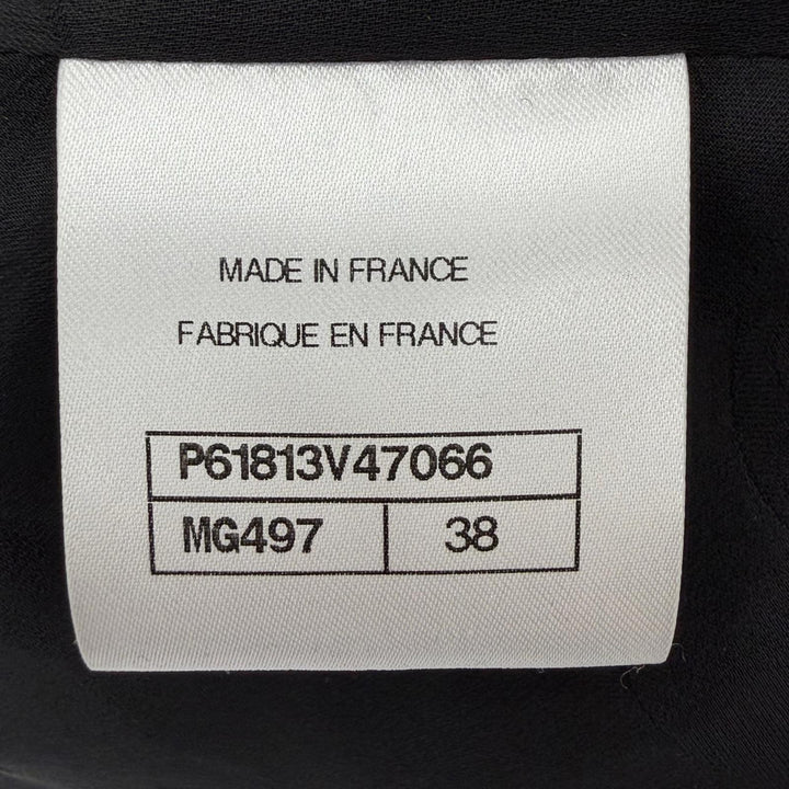 Excellent CHANEL Jacket black wool Women 38 P61813V47066