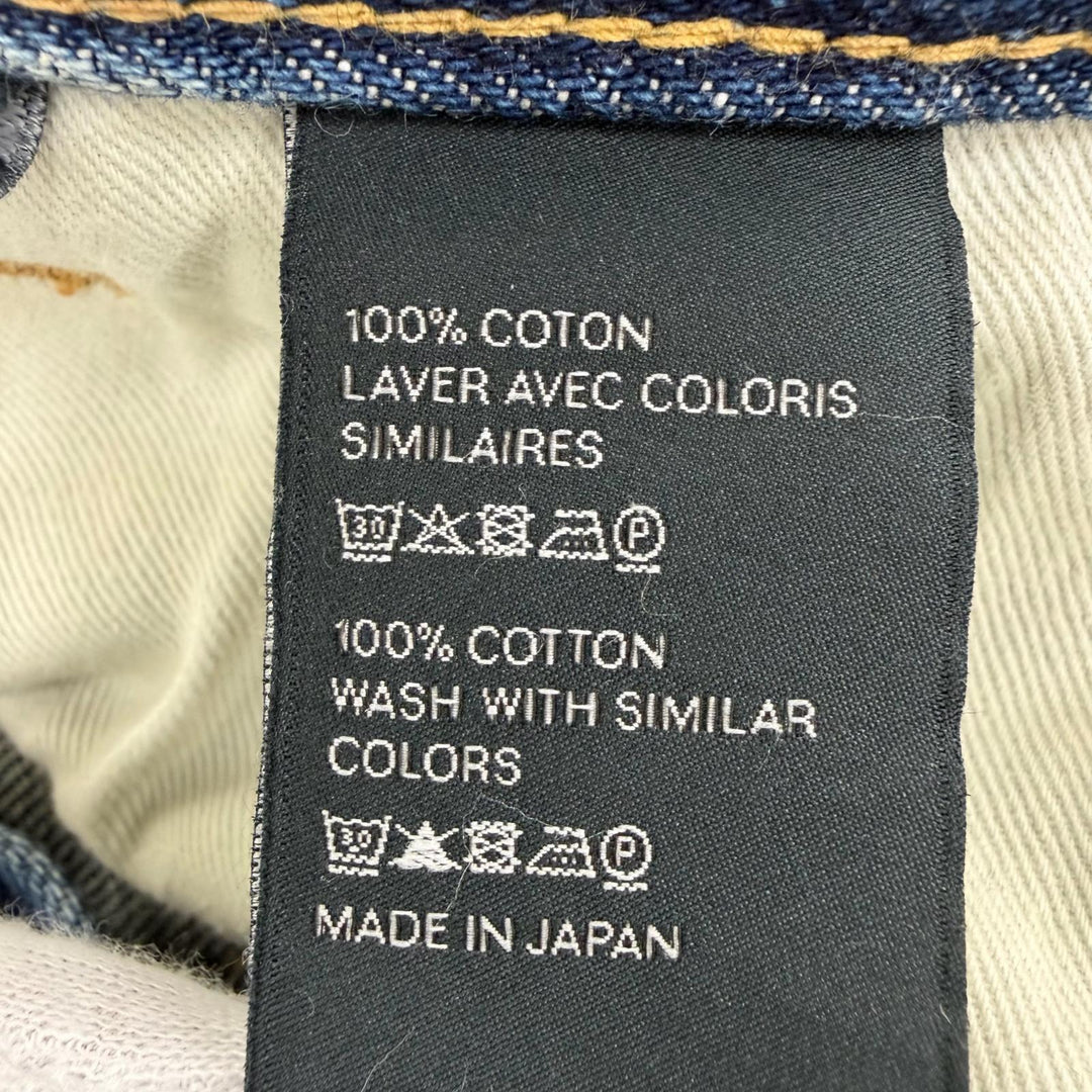 Great CELINE Denim pants Indigo blue cotton Women 26 N500 0790 07FY