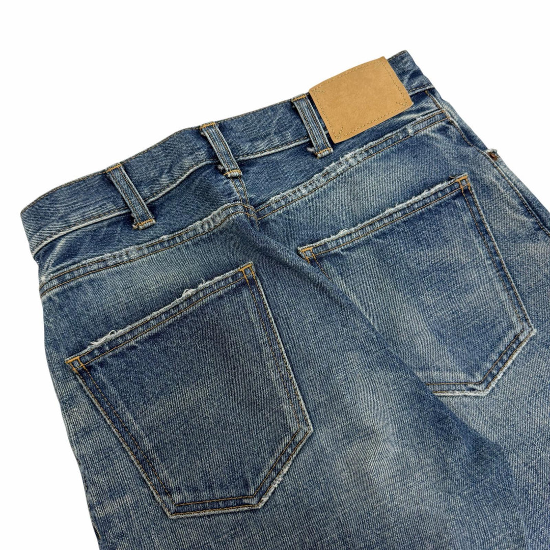 Great CELINE Denim pants Indigo blue cotton Women 26 N500 0790 07FY