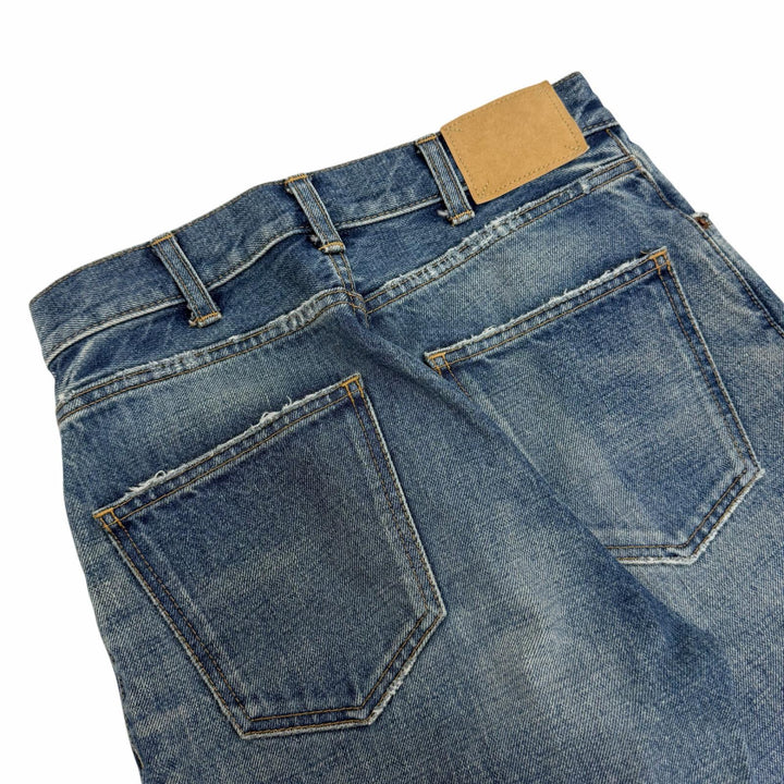 Great CELINE Denim pants Indigo blue cotton Women 26 N500 0790 07FY