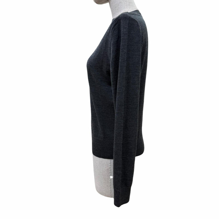 Excellent CELINE knit Hedi Slimane era boat neck long sleeve gray M 2A525395D